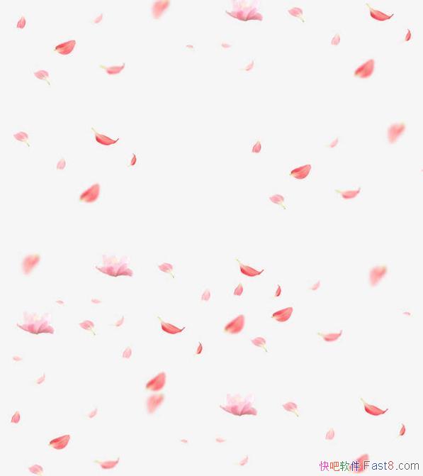 中国风传统漂浮花瓣浪漫素材1920x6958&透明设计素材PNG原图